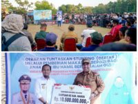Gubernur Sulsel Serahkan Dana Rp10,5 Miliar untuk Infrastruktur dan Penanganan Stunting di Maros