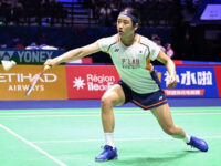Sumber Foto : AFP, Pebulu tangkis tunggal putri Korea Selatan, An Se-young, pada babak 64 besar Kejuaraan Dunia 2025 di Adidas Arena, Paris, Prancis, Senin (25/8/2025).