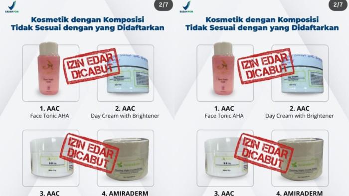 CABUT IZIN EDAR - Izin edar kosmetik milik dr. Samira yang dikenal publik sebagai “Dokter Detektif” atau Doktif dicabut oleh Badan Pengawas Obat dan Makanan Republik Indonesia (BPOM RI) dan ditarik dari pasaran. Pencabutan ini dilakukan karena ditemukan ketidaksesuaian antara komposisi bahan yang didaftarkan ke BPOM dengan yang tercantum pada label kemasan produk. (IG BPOM RI)