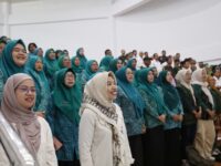 Sumber Foto : Humas Pemkot/para pengurus dan kader PKK mengikuti kegiatan Pembinaan Perilaku Hidup Bersih dan Sehat (PHBS) di Auditorium Gedung TP PKK, Rabu (10/9/2025).